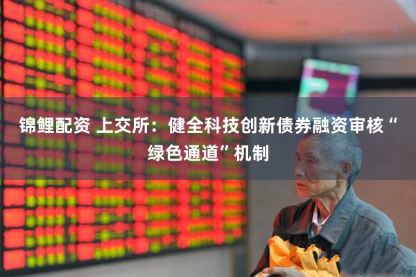 锦鲤配资 上交所：健全科技创新债券融资审核“绿色通道”机制