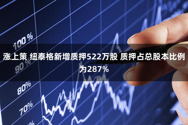 涨上策 纽泰格新增质押522万股 质押占总股本比例为287%